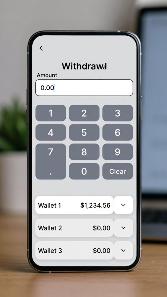 X92 Game APK withdrawal form screenshot displaying amount and payment wallet options