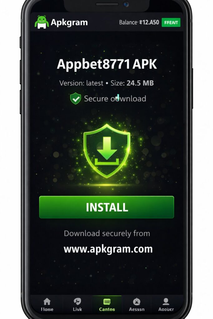 Download Appbet8771 APK from Apkgram on mobile device
