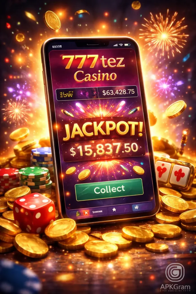 Big jackpot win in 777tez casino app APKGram