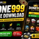 Done999 Game Download APK latest version interface showing gameplay and login screen for Android users